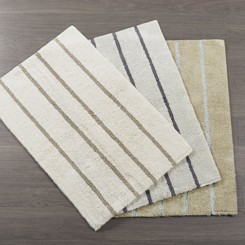 Caufield Cotton Tufted Striped Bath Rug & Reviews Joss & Main